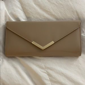 Patent leather Aldo clutch